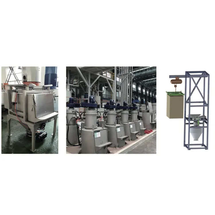 محطة تفريغ الأكياس الخالية من الغبار